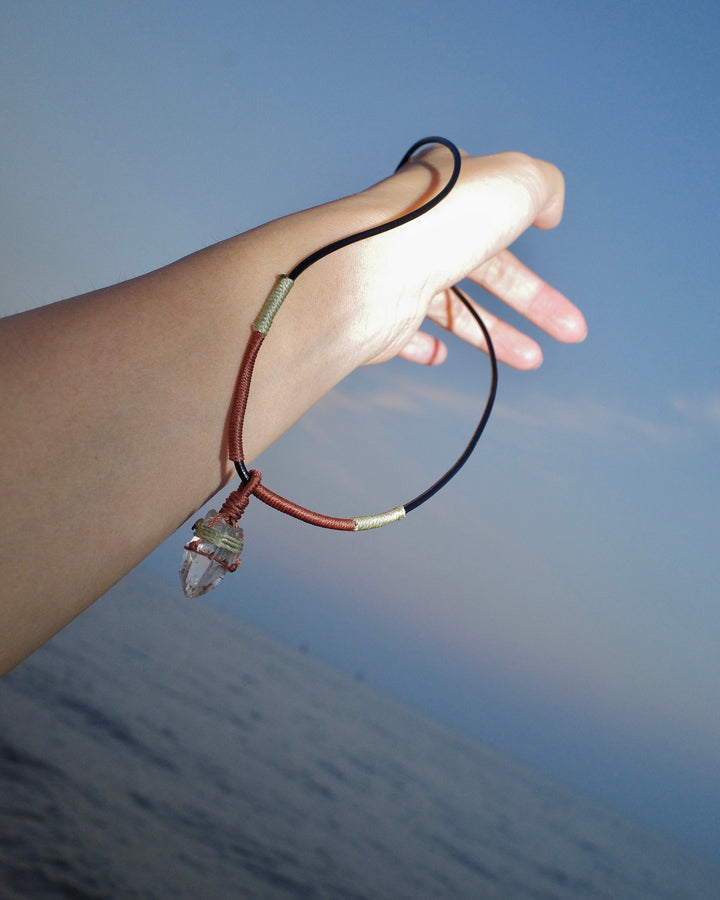 「Optical Energy Transmission」— Himalayan White Quartz｜Cyber Sea Pearl