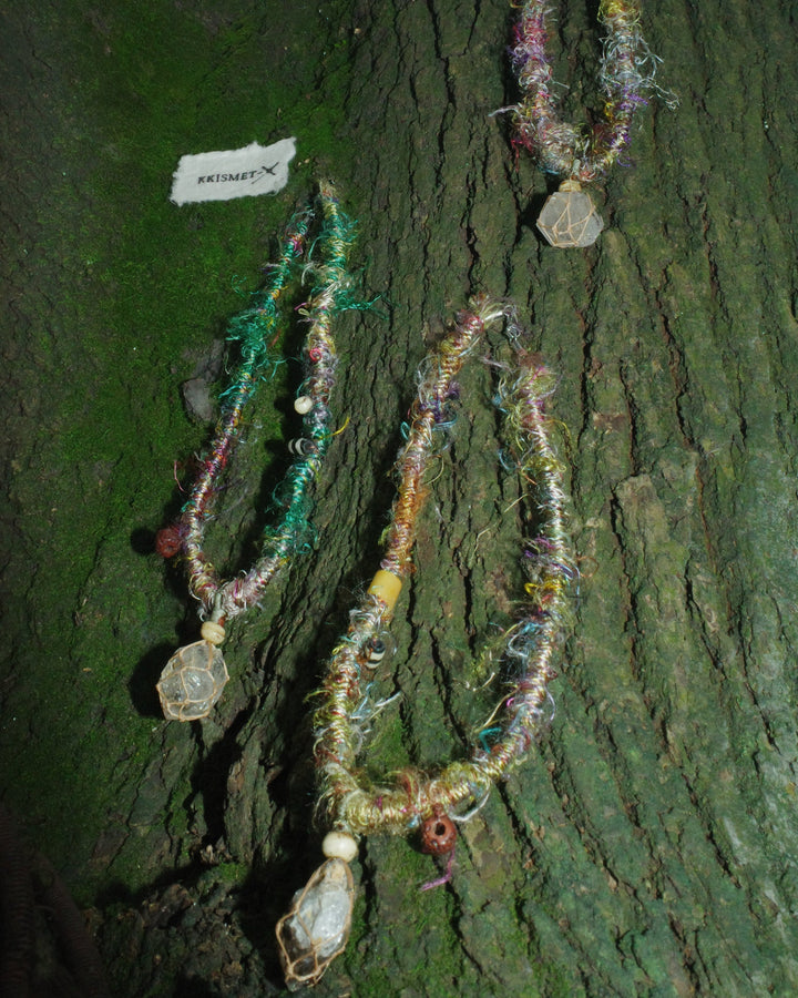 「Divine Revelation」—Yellow Mud Skeletal Quartz｜Cyber Sea Pearl