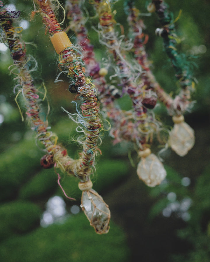 「Divine Revelation」—Yellow Mud Skeletal Quartz｜Cyber Sea Pearl