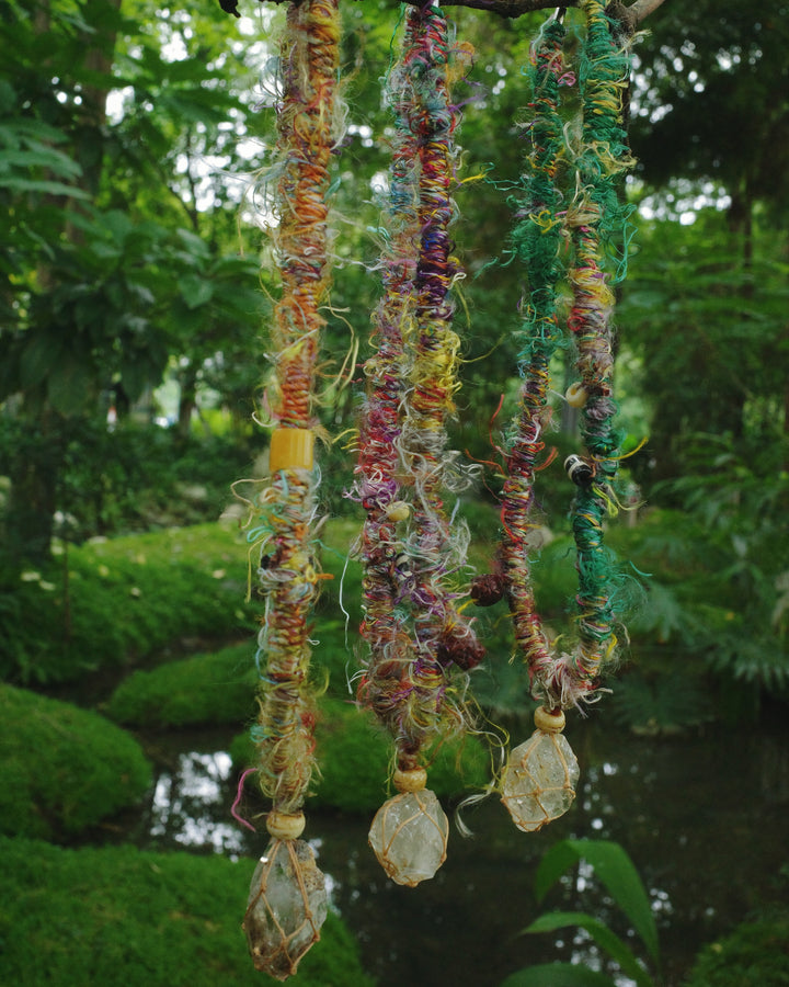 「Divine Revelation」—Yellow Mud Skeletal Quartz｜Cyber Sea Pearl