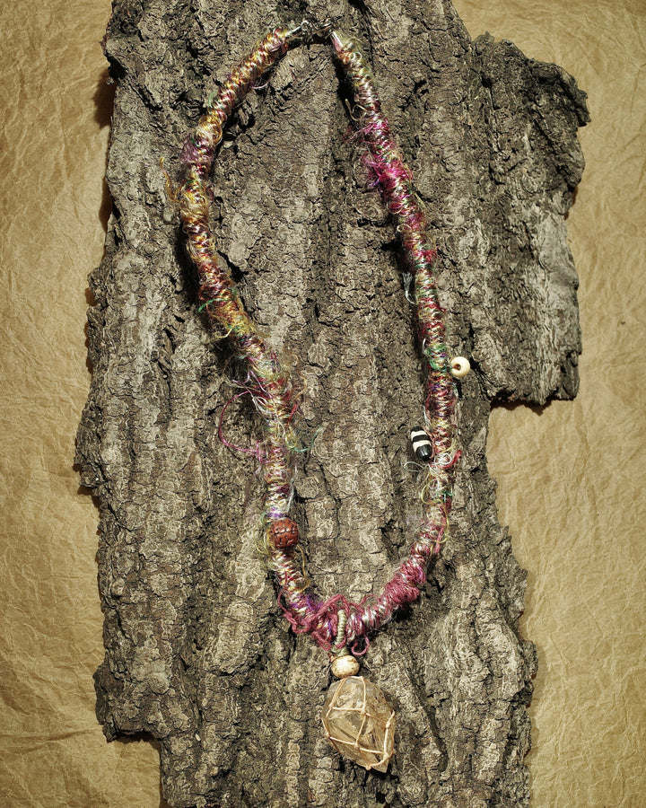 「Divine Revelation」—Yellow Mud Skeletal Quartz｜Cyber Sea Pearl