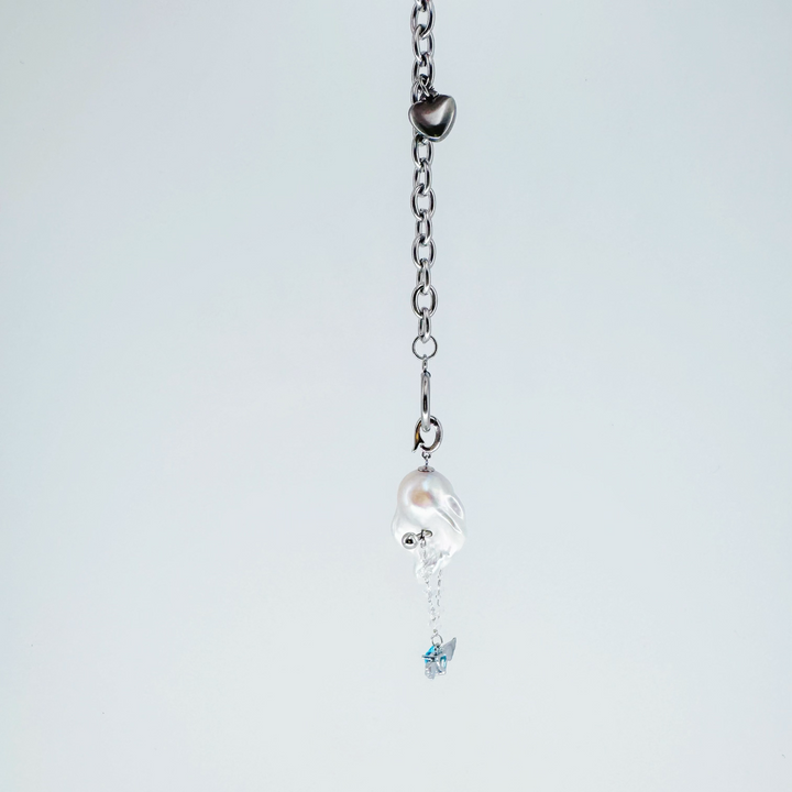 Natural Freshwater Baroque Pearl 'Blue Diamond' Pendant｜Cyber Sea Pearl