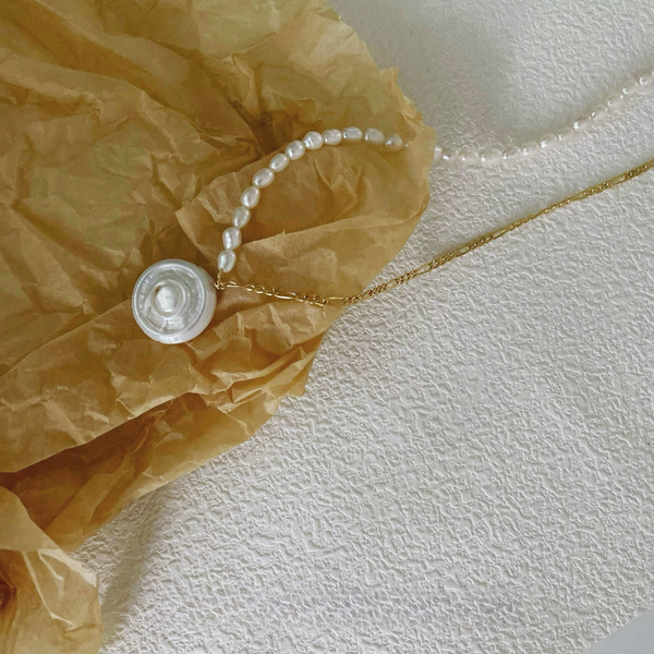 Baroque Freshwater Pearl Vintage Romanesque Necklace｜Cyber Sea Pearl